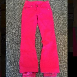 XS Woman’s Roxy pink snow pants